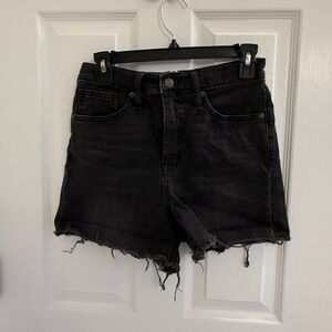 Black Denim Women Shorts